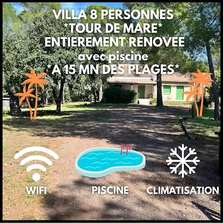 Belle Avec Piscine French Riviera - Quartier Tour De Mare Vakantiehuis